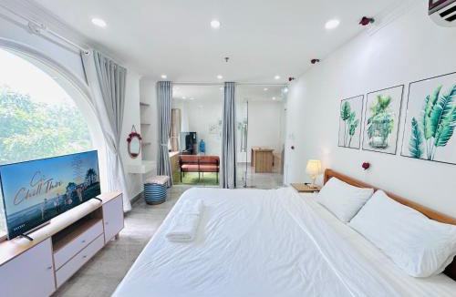 An Phu Apartment | I RiverSide 201B I Cozy 1BR Retreat with Private Living Room W Kitchen