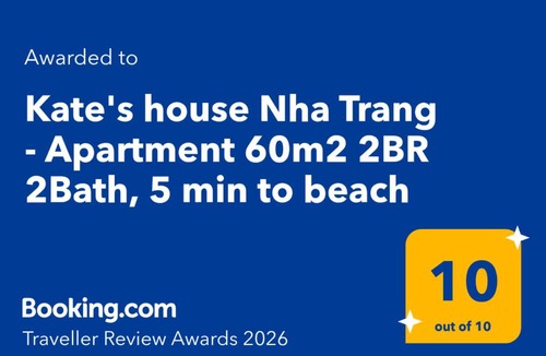 Nha Trang Apartment | Kate's House Apt 2BR 2Bath - Balcony - 5' to beach