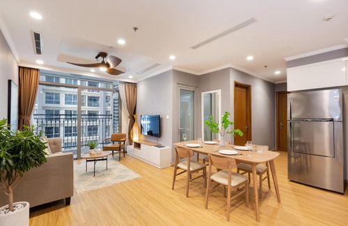 Hang Xanh Apartment | Landmark Vinhomes - Large 2 Bedrooms - High Floorn