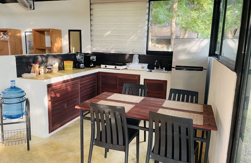 Salchi House | Loft, Queen and single bed, kitchen-dining room-outside terrace