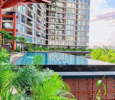 Van Giang Apartment | Luxury 3BR Onsen Retreat with private Sauna and Swan Lake View