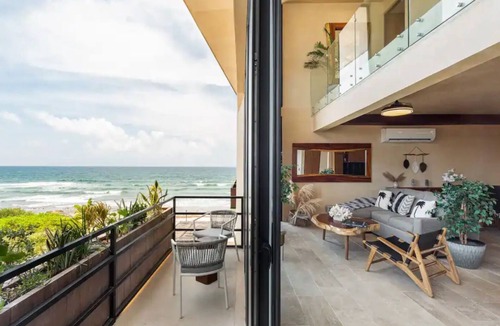 Tulsayab Apartment | Luxury Beachfront Penthouse | Private Pool + Mayan Ruins