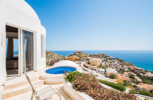 Pedregal Villa | Luxury Med-Style Cabo Villa w/Pool, Hot Tub, Firepit, Gym & Pano Ocean Views