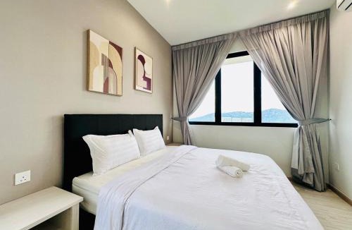 Kampung Sungai Nibong Apartment | Luxury Sky Stay Sea & Penang Bridge View