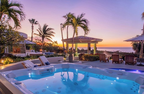 San Jose del Cabo Villa | Luxury Villa w/Pickleball, Pool, Hot Tub, Golf Cart, Club Access & Ocean Views