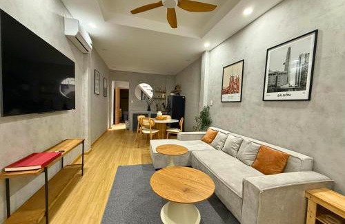 District 1 House | LYLAC Home Saigon COG - Tranquil City Center Wabi Sabi 3BR Townhouse in D1