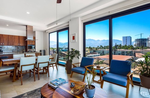 North Hotel Zone Condo | Ocean-view Portosanto 502 in Puerto Vallarta, 2BR/2BA