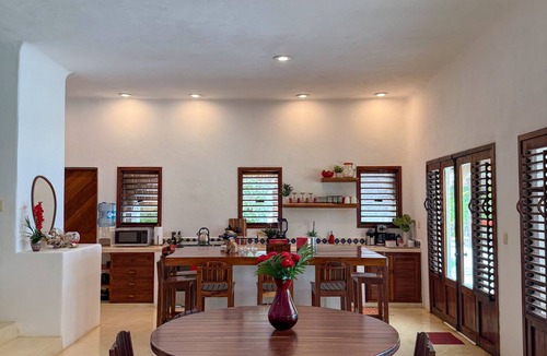 Majahual House | Oceanfront Villa: Casona Palms on Private Beachfront
