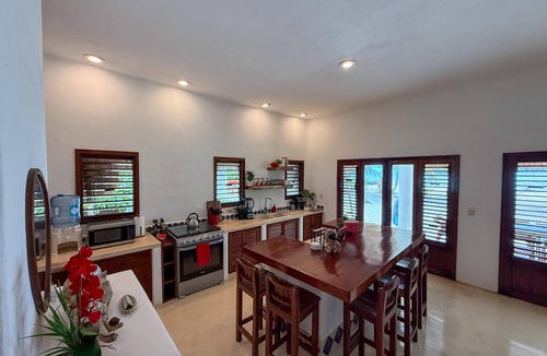Majahual House | Oceanfront Villa: Casona Palms on Private Beachfront