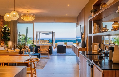 El Tezal Villa | Oceanview Penthouse w/Pickleball, Heated Pool, Hot Tub, Gym & Cabo Arch Views