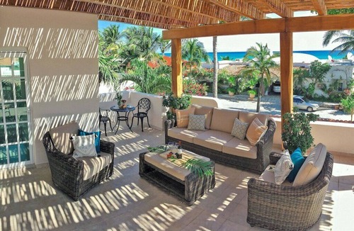 Playacar Fase I Villa | Oceanview villa, steps from the beach. Private pool/BBQ