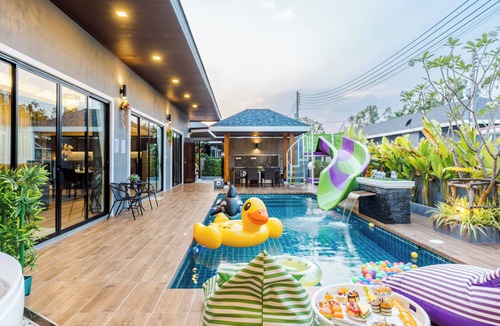Kao Yai Villa | Orange Private Pool Villa, Near Cham Am Beach