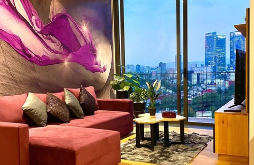 Hipodromo Condesa Apartment | PH with the best views, 6 people, gym, 2 parkings