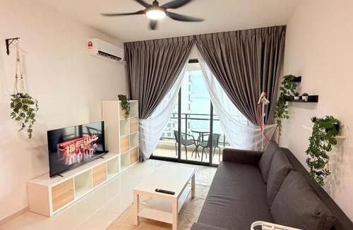 Gelang Patah Apartment | Seaview 8Pax 2B1R Condo Forest City duty free shop 4D-1206