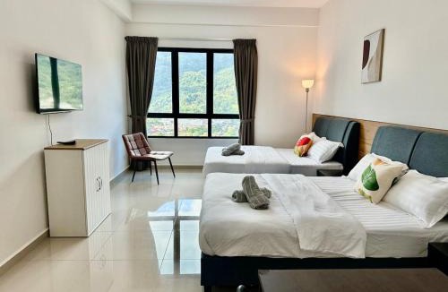Melayu Apartment | Studio 4pax SunshineKekloksiView