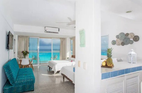 Punta Cancun Condo | Stunning Beachfrt 2BRM Condo on Cancun Beach.Step Onto Sand & Walk to Nightlife!
