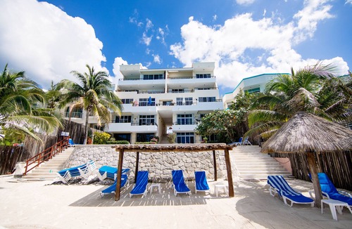 San Miguel Condo | Stunning Decorated Condo Rare Ocean Setting Snorkling paradise walk to town best