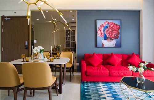 Bach Dang Riverside Apartment | SUITE GROUP ROOM - FREE Infinity Pool&Gym - Masteri Millennium
