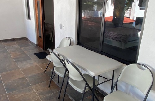 Los Ayala Apartment | Suite with 2 dbl beds, kitchen, fans and AC. Just 2 blocks from beach.