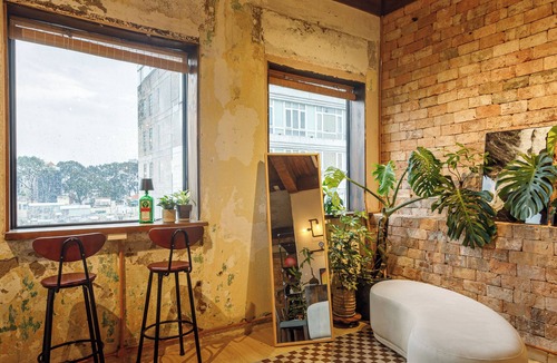 Bui Thi Xuan Apartment | The Artist Raw Brick Studio | 2BR - 1 Sofa Bed - 5 mins to Bui Vien