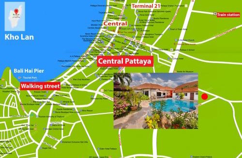 Nong Prue Villa | Villa Pattaya Hill, Free Electricity, minutes from Beach and Pattaya