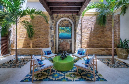 Downtown San Jose del Cabo Villa | Villas del Mar Villa with Sunken Fire Pit in the Pool