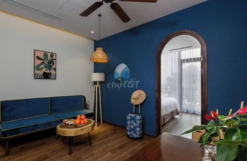 Phuong 8 Apartment | Warm blue apartment in Tan Dinh, D1 - Near Pink Church