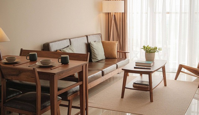 禅Zen Apartment - 2 bedrooms - 66sqm - FreePool & Gym - CityView