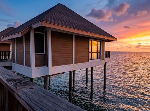 2 Bedroom & Study over Water Ivory Villa, Open Sea, Golden Palm Tree, Malaysia