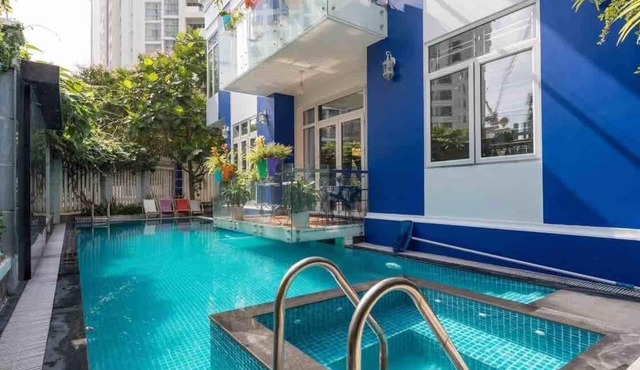 ❤️5 BRs -6 bath- Pool VILLA✔️14pax ☘️prvt Pool ⭐️Karaoke♨️BBQ❤️Dist.2 (Estella Height)