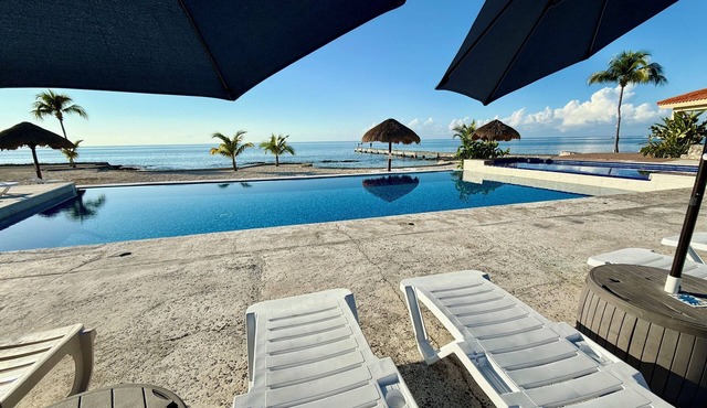 Beachfront 3 bedroom, 3-1/2 bath home steps from the sand, pool & pier!