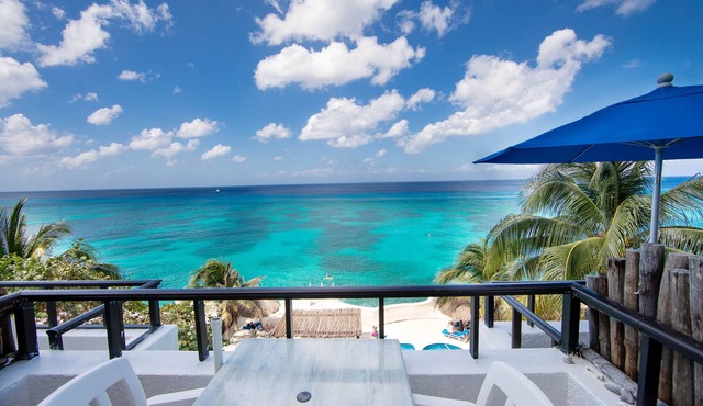 Beachfront Studio for Two-All Amenities half the price NrTown Snorkeling thebest
