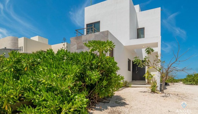 Beachfront Villas with Private Pool Steps to the Sea! in Merida