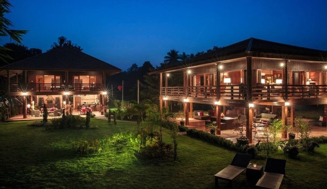 Beautiful large garden teak property right on the river in Bantak village.n