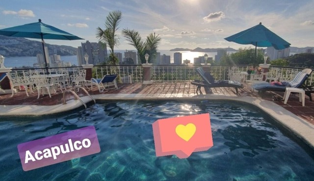 Beautiful ocean views at Bella Vista Apartment in Acapulco