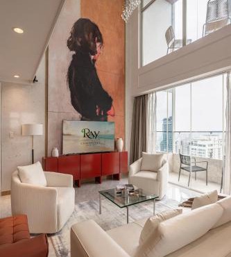 Charming white Saigon Penthouse 4 bed 4 bath