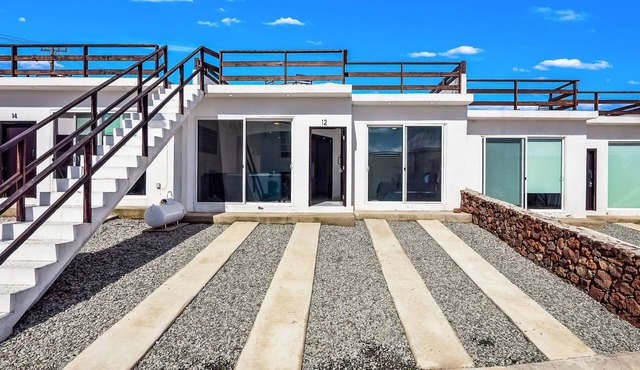 Dog-friendly retreat with ocean-view rooftop deck, pool, hot tub, & kitchen