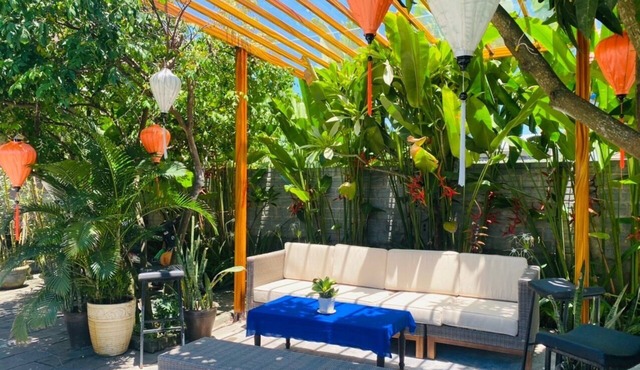 Hidden area from tourist in Hoi An - water palm villas
