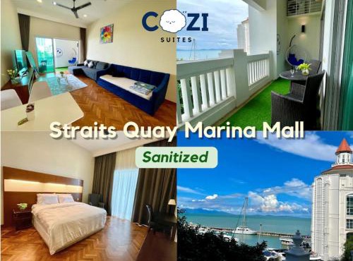 Instagramable Luxury Suites for Couples or Families Straits Quay Penang Sea View Balcony Private Bathtub
