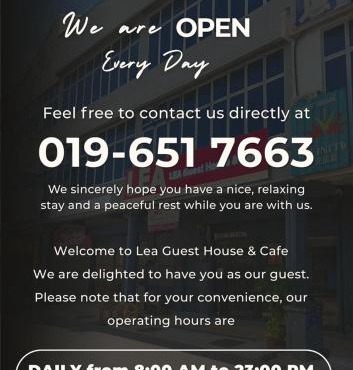 LEA GUEST HOUSE & CAFE Lukut