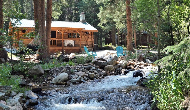 Modern Rustin Cabin with stream running through it! in Bailey