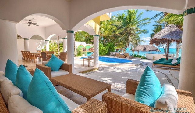 NEW! Villa Iguana | Elegant Beachfront Living on Soliman Bay