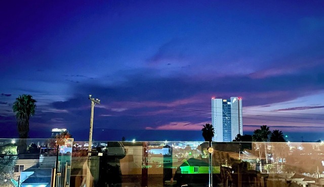 Ocean view terrace 3-bedroom house in El Sauzal with AC, WiFi