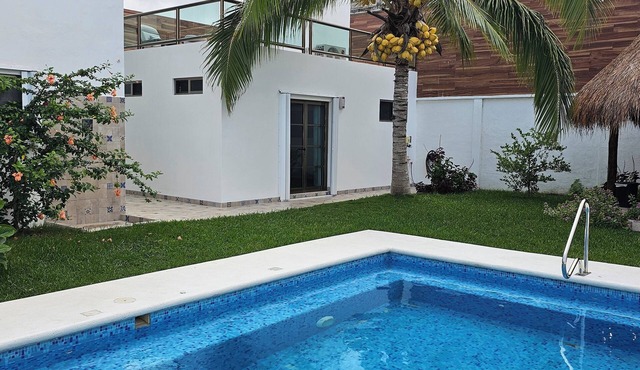Palancar house with beautiful swimming pool and private palapa
