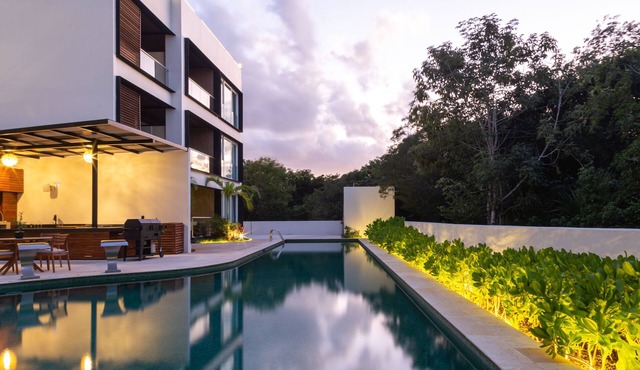 Private Modern Jungle View PH Apartment, in natural, quit, safe location .