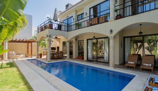 Relax in a Stunning Tulum Private Villa, Pool, Cabana, Terraces, 4BR, Sleeps 10