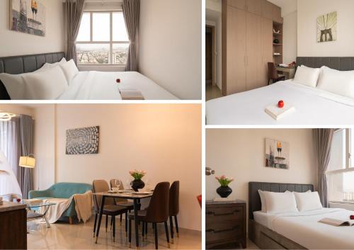 Sunrise city town bed room