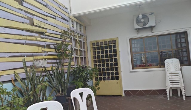 Two bedroom apartment with an outdoor balcony area facing the Mekong River.
