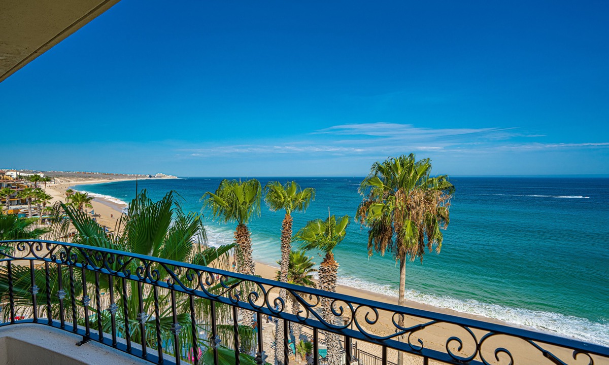 Cabo San Lucas Condo | Beachfront 4th Floor with Stunning Views to Lands End, Medano Beach and Cabo San Lucas Bay