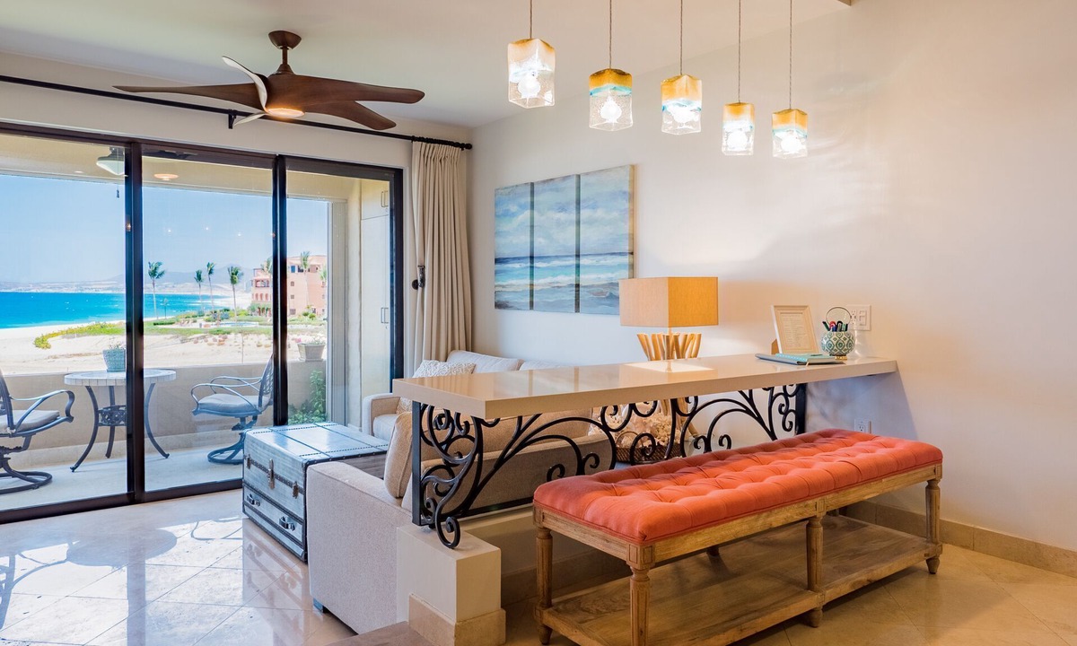 San Jose del Cabo Condo | Aqua Blue Serenity.Chic romantic seaside sanctuary in boutique 5-star resort.